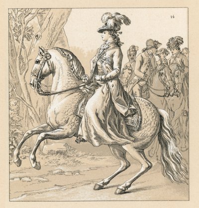 Saksa XVII-XVIII vuosisadan puku tekijältä French School