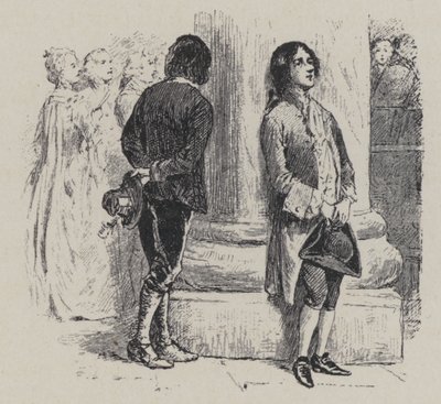 Giovanni Battista Pergolesi, italialainen säveltäjä, viulisti ja urkuri (kaiverrus) tekijältä French School