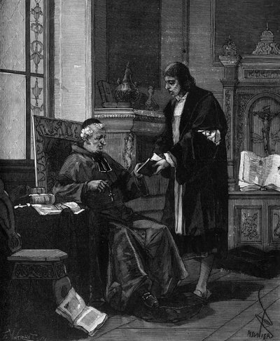 Girolamo Fracastoro (1478-1553) oli italialainen humanisti ja lääkäri, joka esitteli runonsa kardinaali Bembolle. tekijältä French School