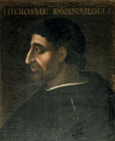 Girolamo Savonarola (1452-98) tekijältä French School
