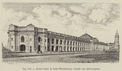 Pietarin suuri basaari (kaiverrus) tekijältä French School