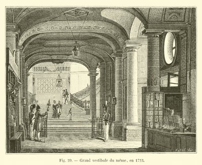 Meemin suuri eteinen, vuonna 1723 tekijältä French School