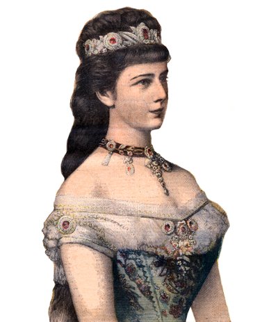 Ranskan vieraat: keisarinna Elisabeth (Sissi), itävaltalaisen Francis Joseph I:n puoliso "Le Petit Journalissa" 20. joulukuuta 1896 (kaiverrus) tekijältä French School