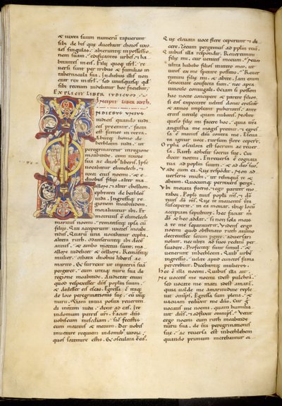 Harley 4772 f.120v Avaussivu Book of Ruthista, 