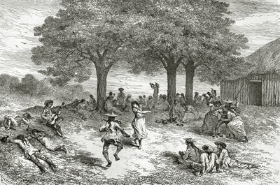 Cocan sato, Peru, kuva Le Tour du Monde -lehdestä, 1877 tekijältä French School