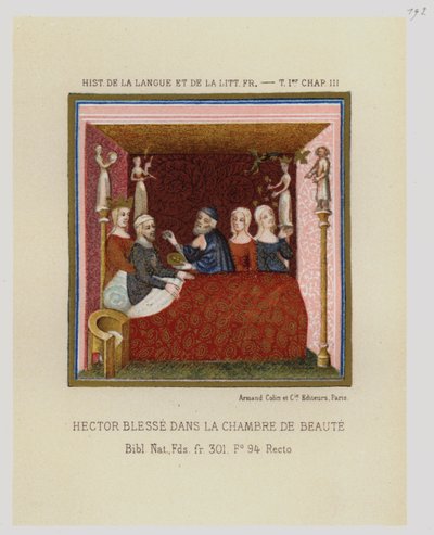 Hector Blesse Kauneuden huoneessa (väri litho) tekijältä French School