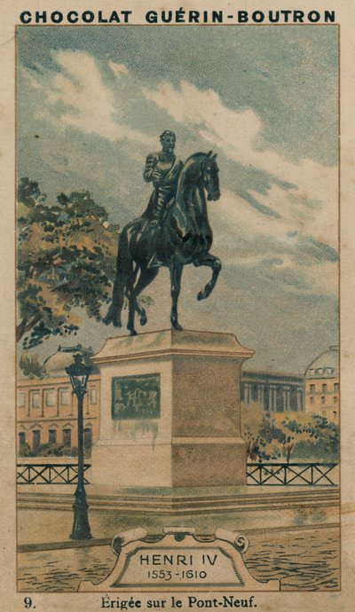 Henri IV, 1553-1610, pystytetty Pont-Neufiin tekijältä French School