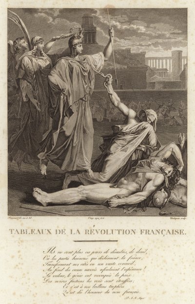 Ranskan vallankumouksen historiallisia maalauksia tekijältä French School