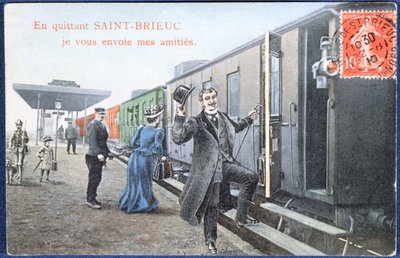 Lomapostikortti Saint-Brieucista, n. 1910 (kuvan jälkeen) tekijältä French School