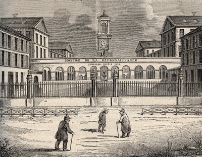 Hospice de la reconnaissance in Garches - Hauts-de-Seine - kaiverrus "" PATRIE" - KUVAUS PICTURESSE DE LA FRANCE FI LUCIEN HUARDIN 6 OSAA - 1800-luvun loppu tekijältä French School