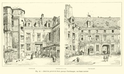 Hotel du prevot Pariisissa, passage Charlemagne, rue Saint-Antoine tekijältä French School