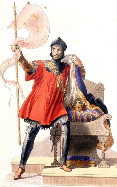 Hugues Capet ja hänen bannerinsa - kirjassa "" Le Plutarque francais"", toim. Mennechet tekijältä French School