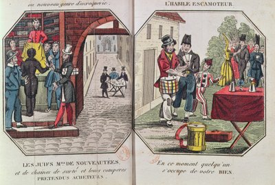 Eugene Francois Vidocqin kuvitus elokuvalle Le Paravoleur tai huolellisen johtamisen taito missä tahansa maassa, erityisesti Pariisissa, 1830 tekijältä French School