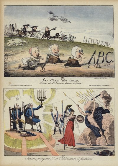 Kuvitus Le Rirelle (väri litho) tekijältä French School