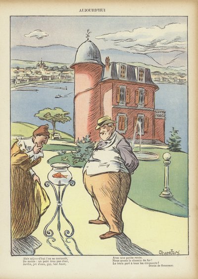 Le Rire -lehden kuvitus (värilitro) tekijältä French School