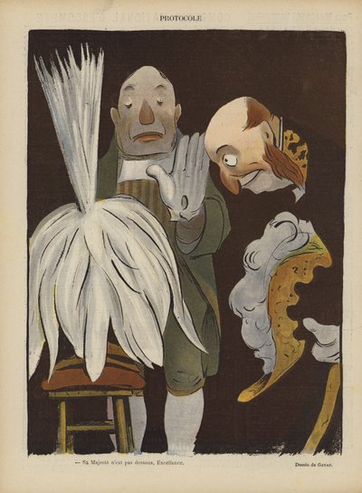 Le Rire -lehden kuvitus (värilitro) tekijältä French School
