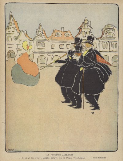 Le Rire -lehden kuvitus (värilitro) tekijältä French School