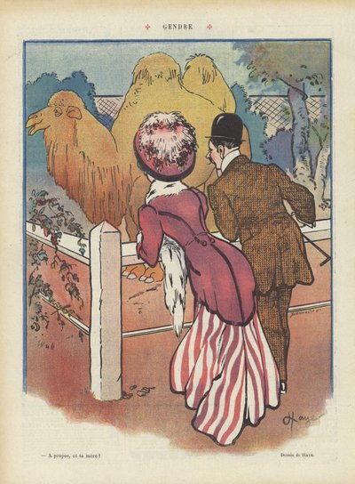 Kuvitus Le Rirelle (väri litho) tekijältä French School