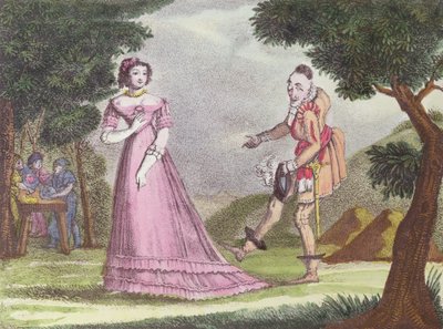 Kuvitus Riquet a la Houpelle, Charles Perraultin (1628-1703) sadulle, n. 1820-30 tekijältä French School