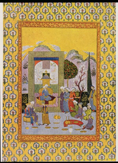 Kuvitus elokuvaan The Arabian Nights, 1895 (värikaiverrus) tekijältä French School
