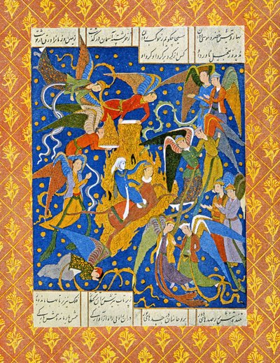 Kuvitus elokuvaan The Arabian Nights, 1895 (värikaiverrus) tekijältä French School