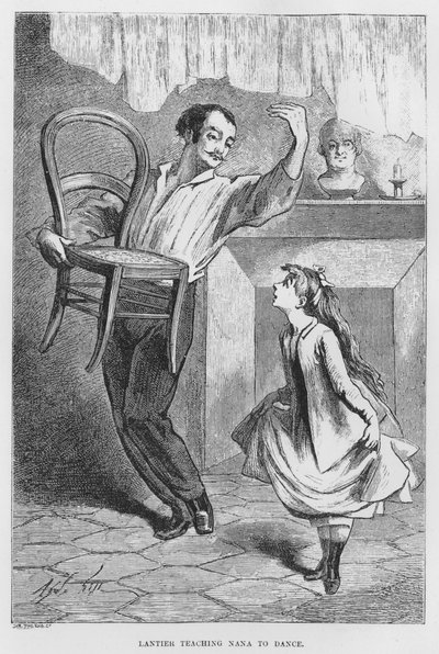 Kuvitus Assommoirille, Realistinen romaani, Emile Zola (kaiverrus) tekijältä French School