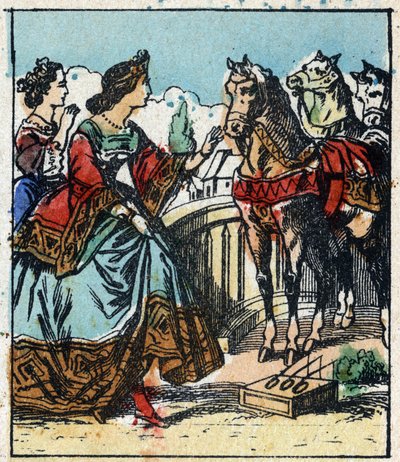 Kuva Charles Perraultin tarinasta "Tuhkimo tai pieni lasitossu". Puukaiverrus Imaging Pellerin - Epinal, sd. 1800-luvun loppu. tekijältä French School