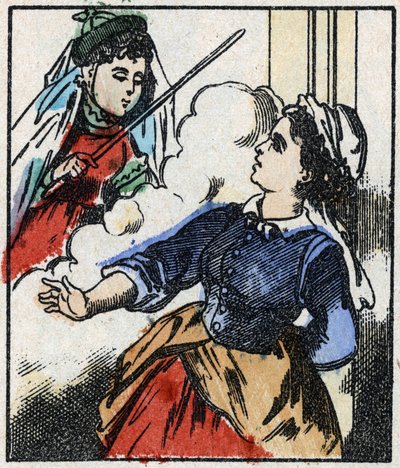 Kuva tarinasta "" La Fee Bambinette "" Puukaiverrus Imaging Pellerin - Epinal, sd. 1800-luvun loppu. tekijältä French School