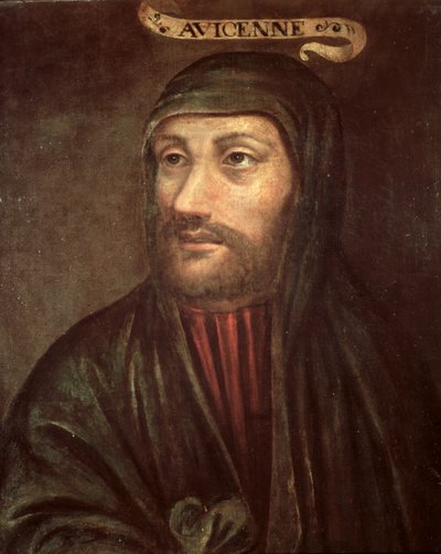 Kuvitteellinen muotokuva Avicennasta (Ibn Sina) (n. 992-1037) tekijältä French School