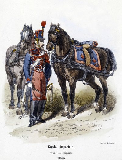 Keisarillinen vartija: miehistöjuna vuonna 1855 - A. Barbierin "" Histoire de l
