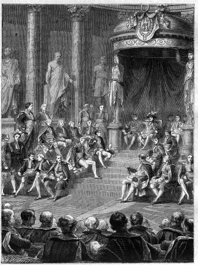 Imperiale seanssi senaatissa: Napoleonin puhe Italian uuden kuningaskunnan perustuslaista vuonna 1805 - Adolphe Thiersin teoksessa "Histoire de l