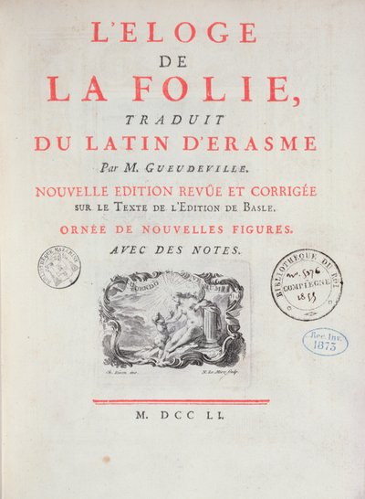 In Praise of Folly, 1751 (painettu paperi) tekijältä French School