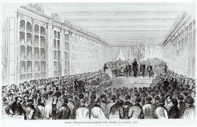 Ecole Normale Superieuren avajaiset Pariisissa, Texierin Les Tableaux de Parisista, 1852 tekijältä French School