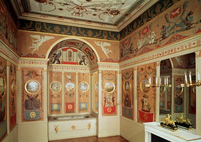 Napoleons-kylpyhuoneen sisustus, rakennettu vuonna 1807 tekijältä French School