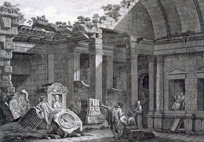 Nimesin Dianan temppelin sisustus, Antiquities of France: Vol I, Nimesin muistomerkit tekijältä French School