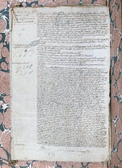 Kreivitär de La Motten (1756-91) Jeanne de Valois-Saint-Remyn kuulustelu tammikuussa 1785 tekijältä French School
