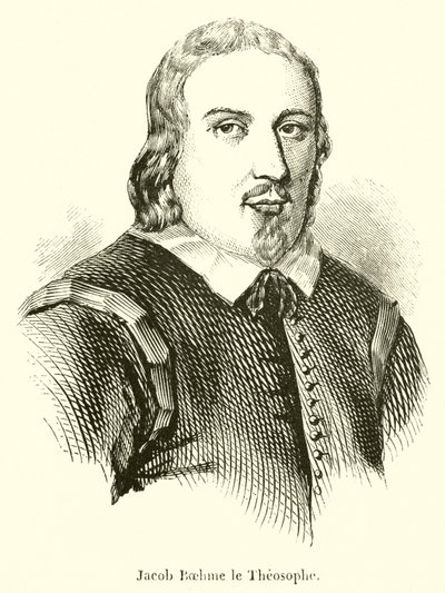 Jacob Boehme teosofi (kaiverrus) tekijältä French School