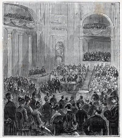 Jacques Babinet (1794 - 1872), ranskalainen fyysikko ja tähtitieteilijä viiden Akatemian juhlallisessa kokouksessa vuonna 1840 - Kaiverrus Alexis Clercin kirjaan "Kaikkien ulottuville tuodut tieteet - fysiikka ja kemia" - 1800-luvun loppu. Yksityinen kokoe tekijältä French School