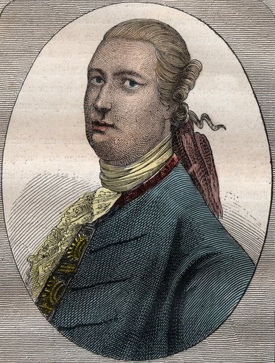 James Bruce, skotlantilainen matkailija ja matkakirjailija (1730-1794) - James Bruce skotlantilainen diplomaatti, tutkimusmatkailija ja maantieteilijä (1730-1794) - kuvitus "1700-luvun suurista merenkulkijoista" tekijältä French School