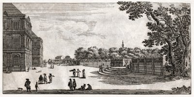 Jardin du Luxembourg, Pariisi. (kaiverrus tekijältä French School