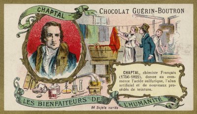 Jean-Antoine Chaptal, ranskalainen kemisti (chromolitho) tekijältä French School