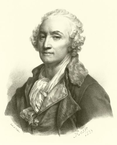 Jean-Baptiste Greuze, muotokuva (kaiverrus) tekijältä French School