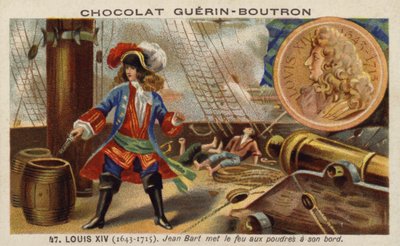 Jean Bart sytytti ruutia laivassaan tekijältä French School