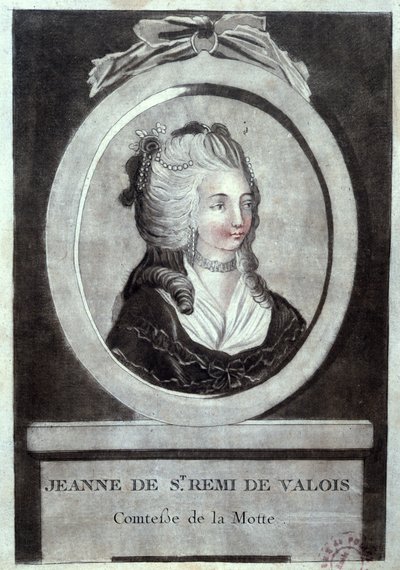 Jeanne de Valois-Saint-Remy (1756-91), La Motten kreivitär, n. 1786 tekijältä French School