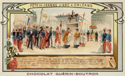 Jeanne of Arc -festivaali, Orleans, Ranska (chromolitho) tekijältä French School