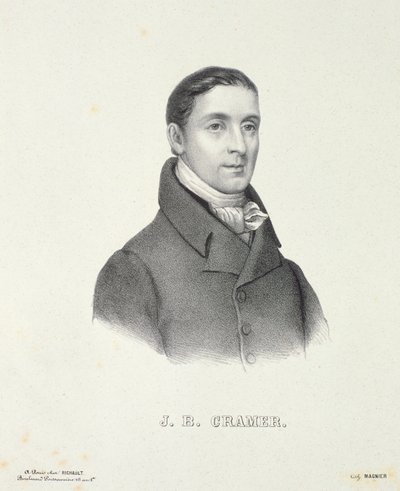 Magnierin kaivertama Johann Baptist Cramer (1771-1858). tekijältä French School