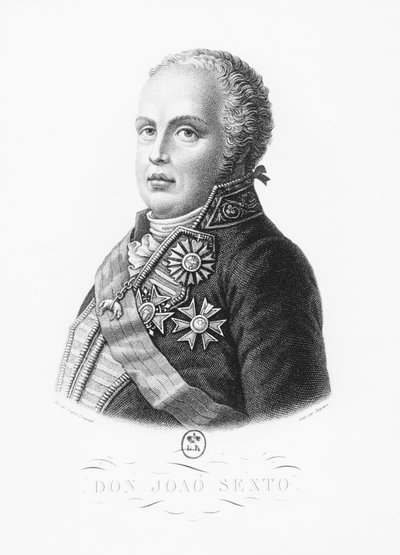 Johannes VI Portugalilainen (kaiverrus) tekijältä French School