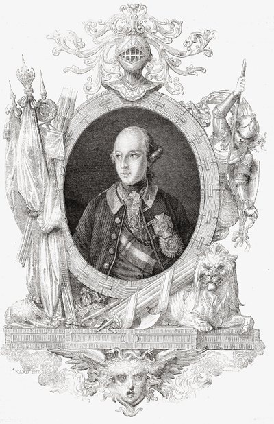 Joseph II, Louis Blancin (1811-82) "Histoire de la Revolution Francaisesta" (kaiverrus) tekijältä French School