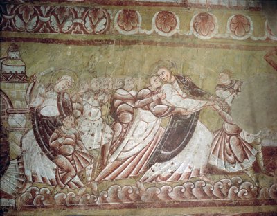 Judas Kissing Christ (fresko) (95750:n yksityiskohta) tekijältä French School
