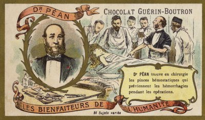 Jules Pean, ranskalainen kirurgi (chromolitho) tekijältä French School